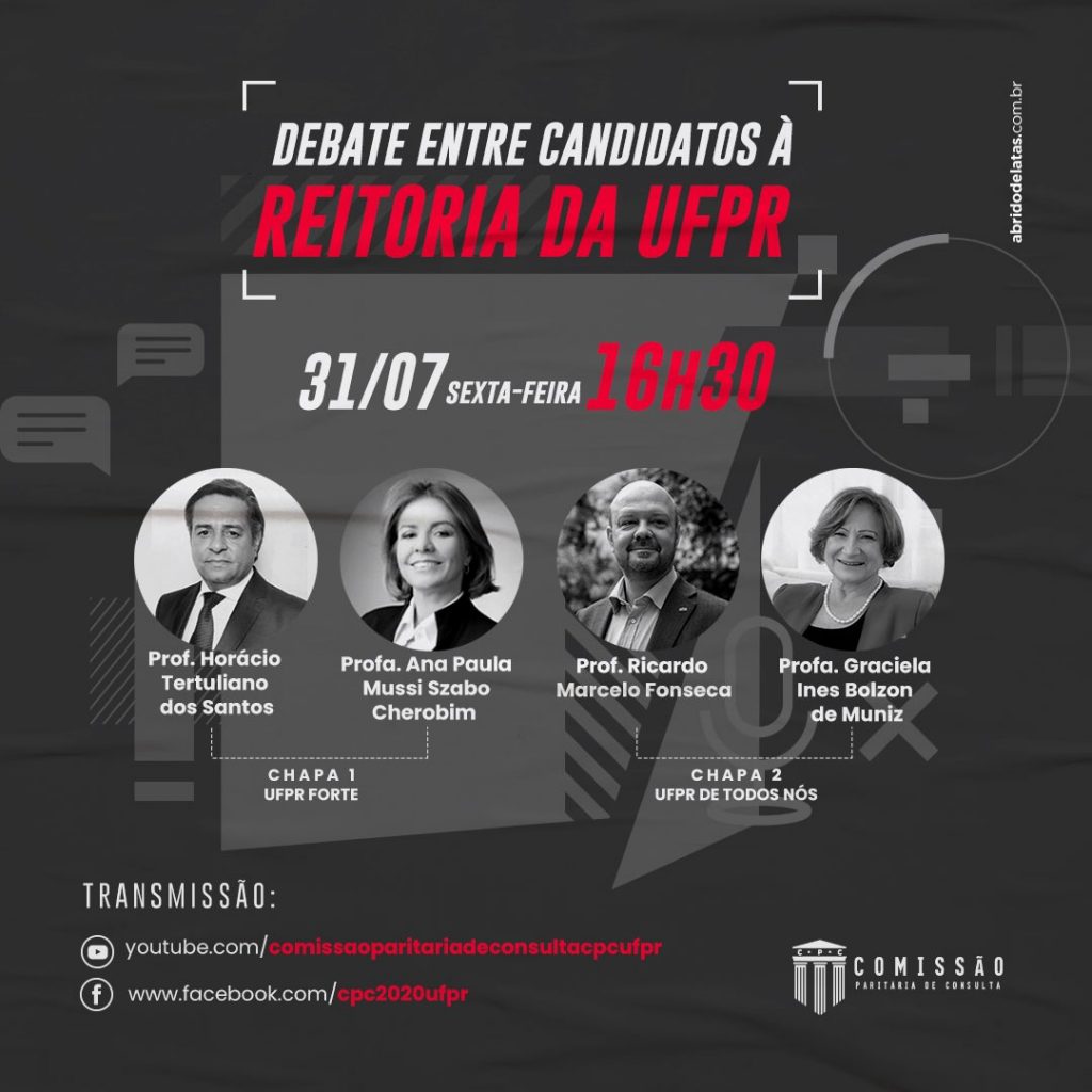 UFPR terá debate entre candidatos à Reitoria - Jornal Plural